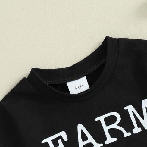 GuliriFei Toddler Baby Boy Farm Clothes Tractor Short Sleeve T-Shirt Casual Shorts Set Summer Outfit in Saudi Arabia
