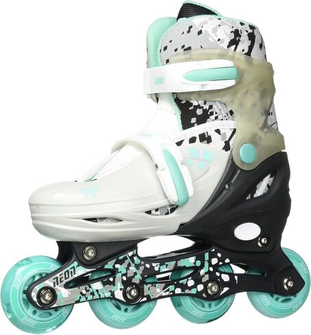 Yvolution Neon Kids Inline Skates - Adjustable Sizes and Light-Up LED Wheels Kids Roller Skates Beginners in Kuwait