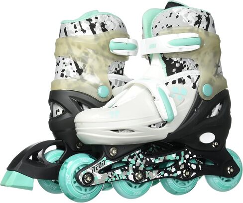 Yvolution Neon Kids Inline Skates - Adjustable Sizes and Light-Up LED Wheels Kids Roller Skates Beginners in Kuwait