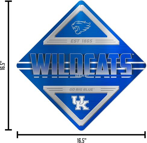 Rico Industries NCAA Standard Metal Sign 16.5" x 16.5" Home Décor - Bedroom - Office - Man Cave in Saudi Arabia