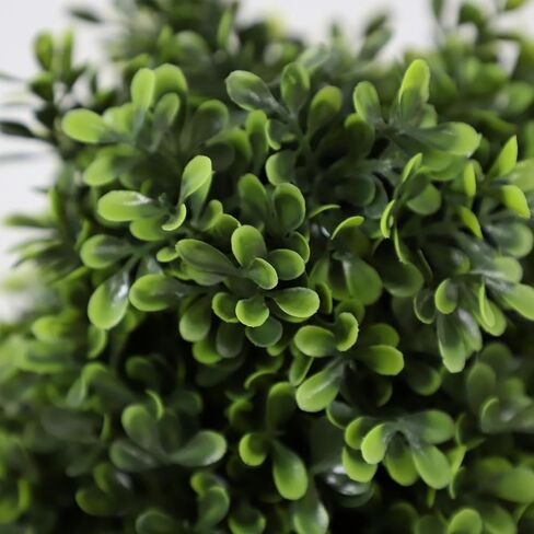 Damomo 3ft Topiary Trees Artificial Topiaries Boxwood Trees Outdoor Faux Shrub 2 Packs with Black Pot, Fake Bushes Potted Green Plants Decorative Indoor Porch or Garden（35inch） in Saudi Arabia