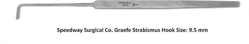 Graefe Hook Size: 9.5 mm in Saudi Arabia