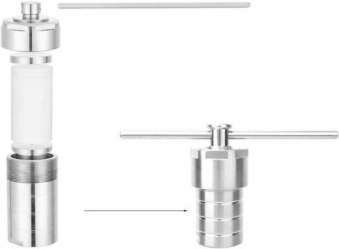 25ml Hydrothermal Synthesis Autoclave Reactor Stainless Steel Vessel Kettle with PTFE Liner for Rapid Digestion of Insoluble Material, 220℃ 3Mpa 304 Steel High Pressure Digestion Tank in Saudi Arabia