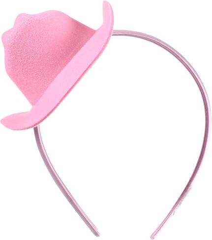 Cowboy Hat Headband Mini Cowgirl Hat Headband Cowgirl Hat Women's Costume Headwear for Women Masquerade Party in Saudi Arabia