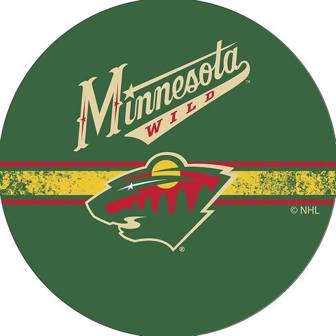 Trademark Gameroom NHL Minnesota Wild Chrome Bar Stool with Swivel in Saudi Arabia