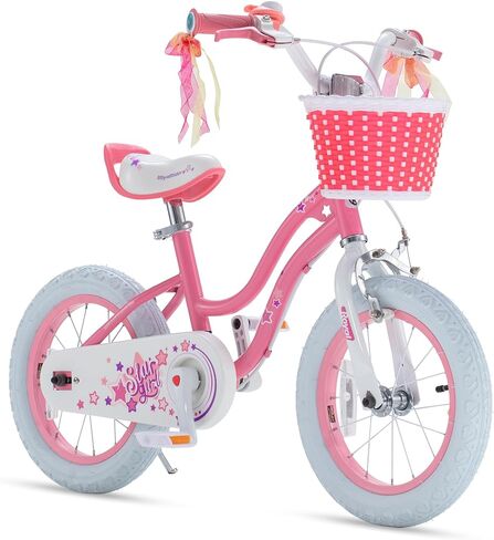دراجة Royalbaby EZ Stargirl للأطفال، سهلة تعلم التوازن لركوب الدراجات، 12 14 16 18 بوصة توازن ودراجة دواسة، دراجة الفتيات المبتدئات للأطفال من سن 3 إلى 9 سنوات، فرامل يد وفرامل كوستر in Kuwait