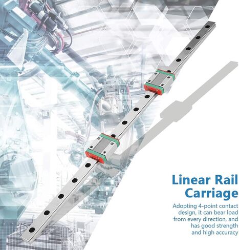 YWBL-WH MGN12 دليل السكك الحديدية الخطية الصغيرة، دليل منزلق خطي 450 مم مع كتلة نقل MGN12H للطابعة ثلاثية الأبعاد DIY وآلة CNC، أدلة خطية in Kuwait