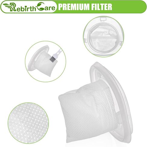 مرشحات بديلة HNVCF10، متوافقة مع مكانس الغبار اليدوية بلاك اند ديكر HNVC215B10، HNV215B12، HNVC215BW52، HNVC115J06، HNVC115B22، HNVC220BCZ01، فلتر HNVC220BCP07، 4 قطع in Kuwait