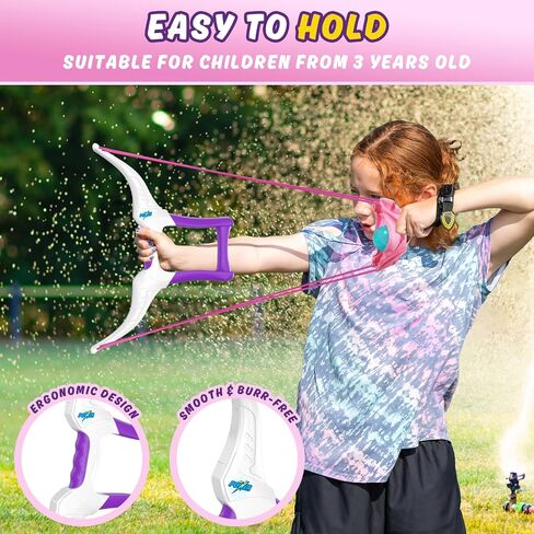 HYES 2 Pack Water Balloon Launcher Slingshot with 24 Reusable Water Balloons, 1 Storage Bag, Water Balloons Quick Fill for Kids Girls Teens Adults, Summer Gift Toys Games for Outdoor Fun in Saudi Arabia