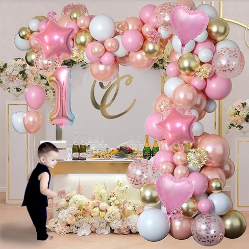 مجموعة ديكورات عيد الميلاد الأول من My Fairy، ديكورات عيد ميلاد My Fairy، قطعة علوية لكعكة عيد ميلاد سعيد لحفلات الزفاف. in Kuwait