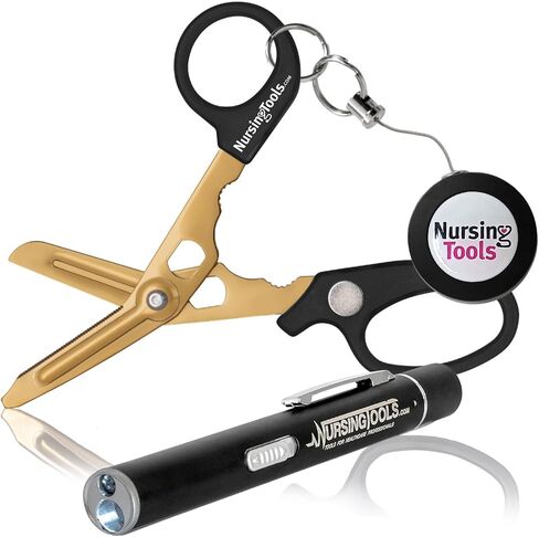 Hummingbird 4-in-1 Medical Scissors - Trauma Shears with Badge Reel for Nurses, Students, Respiratory Therapists, Veterinarians, and Medical Professionals (Pink) in Saudi Arabia