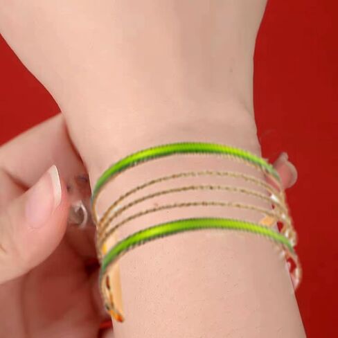 Gold Bangles for Women Chunky Gold Bracelet Cuff Bracelet Gold Bracelet Stack Arm Cuff Bracelet Chain Bracelet Statement Bracelet Jewelry Gifts for Girls Trending Bracelets for Women 2024 in Saudi Arabia