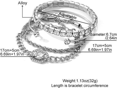 أساور الذهب للنساء سوار الذهب مكتنزة الكفة سوار الذهب سوار المكدس الذراع الكفة سوار سلسلة سوار بيان سوار مجوهرات هدايا للفتيات تتجه الأساور للنساء 2024 in Kuwait