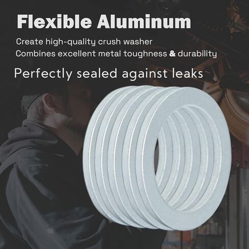 20 قطعة M14 حشية سدادة تصريف الزيت، غسالة سحق الألومنيوم، حلقة ختم من KeeRoarin in Kuwait