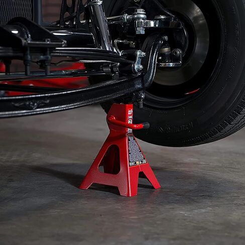 BIG RED AT42002R-1 Torin Steel Car Jack Stands: 2 Ton (4,000 lb.) Capacity, Red, 1 Pair in Saudi Arabia