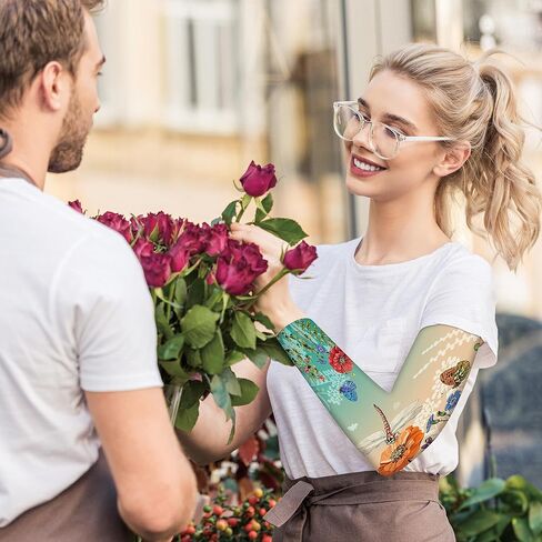 YPHCDO أكمام البستنة للنساء المزرعة للحماية من أشعة الشمس وأكمام أذرع تبريد مقاومة للشوكة لتغطية الأذرع لرياضات الحديقة in Kuwait