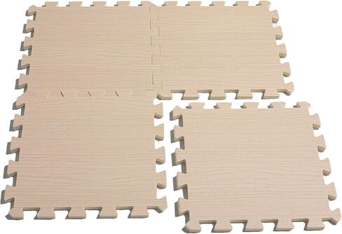 CAP Barbell 3/8" Thick Puzzle Exercise Mat with Light Wood Style Pattern, 12 Square Feet (MT-1112BG) in Saudi Arabia