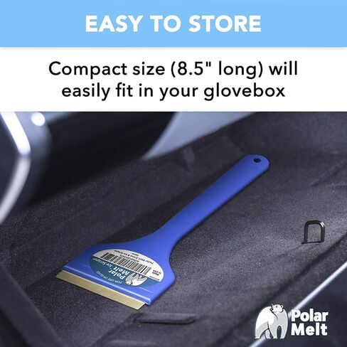 مكشطة الجليد والثلج القطبية مع شفرة نحاسية للزجاج الأمامي للمركبات والنوافذ، 3 عبوات in Kuwait