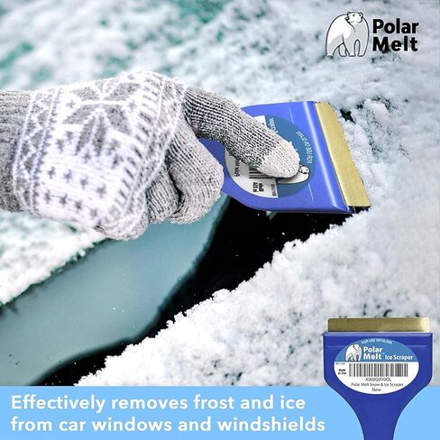مكشطة الجليد والثلج القطبية مع شفرة نحاسية للزجاج الأمامي للمركبات والنوافذ، 3 عبوات in Kuwait