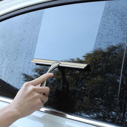 ممسحة دش متعددة الأغراض لأبواب الدش والحمام والنوافذ والزجاج والزجاج الأمامي للسيارة، تتضمن خطاف شفط وخطاف لاصق، 18/8 من الفولاذ المقاوم للصدأ، 10 بوصات، برونزية in Kuwait