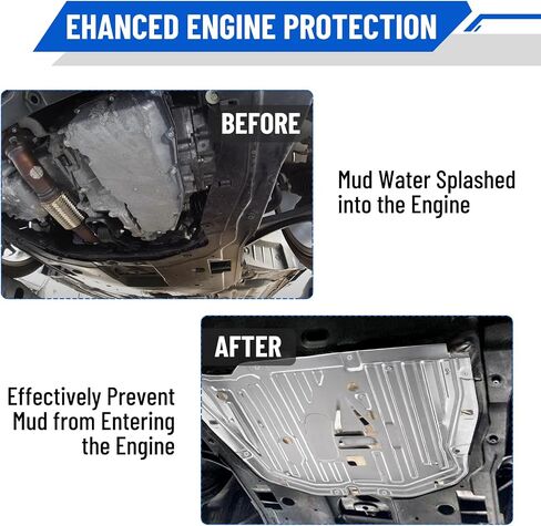 Racewill Engine Splash Guard Under Car Shield Cover Board 74110-TBA-A00 90674-TY2-A01 Compatible with Honda Civic 2016 2017 2018 2019 2020 2021 in Saudi Arabia