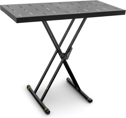 GRAVITY STANDS Set with Keyboard Stand X-Form Double and Rapid Desk (KSX 2 RD),Black in Saudi Arabia