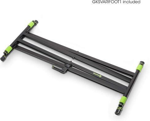 GRAVITY STANDS Set with Keyboard Stand X-Form Double and Rapid Desk (KSX 2 RD),Black in Saudi Arabia