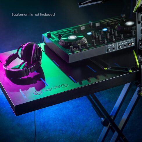 GRAVITY STANDS Set with Keyboard Stand X-Form Double and Rapid Desk (KSX 2 RD),Black in Saudi Arabia