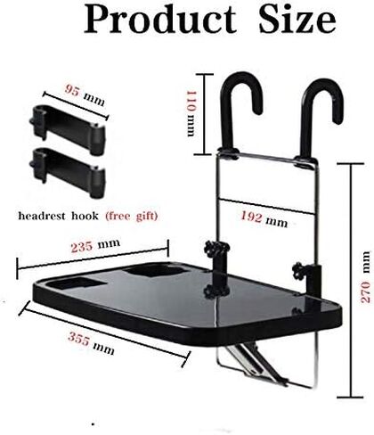 KONGDY عجلة قيادة السيارة صينية الكمبيوتر المحمول المحمولة المعلقة مكتب الغداء التلقائي طاولة السيارة عجلة القيادة رفيقة قابلة للطي طاولة المقعد الخلفي للمركبة للطعام / الشراب / الكمبيوتر المحمول / حامل الكأس in Kuwait