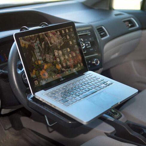 KONGDY عجلة قيادة السيارة صينية الكمبيوتر المحمول المحمولة المعلقة مكتب الغداء التلقائي طاولة السيارة عجلة القيادة رفيقة قابلة للطي طاولة المقعد الخلفي للمركبة للطعام / الشراب / الكمبيوتر المحمول / حامل الكأس in Kuwait