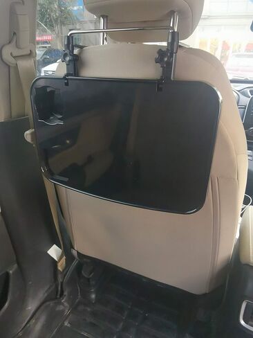 KONGDY عجلة قيادة السيارة صينية الكمبيوتر المحمول المحمولة المعلقة مكتب الغداء التلقائي طاولة السيارة عجلة القيادة رفيقة قابلة للطي طاولة المقعد الخلفي للمركبة للطعام / الشراب / الكمبيوتر المحمول / حامل الكأس in Kuwait