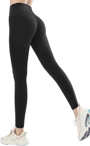 Ivandoda Women's Sports Leggings - Yoga Pants, High Elasticity, High Waist Control, Soft and Comfortable in Saudi Arabia