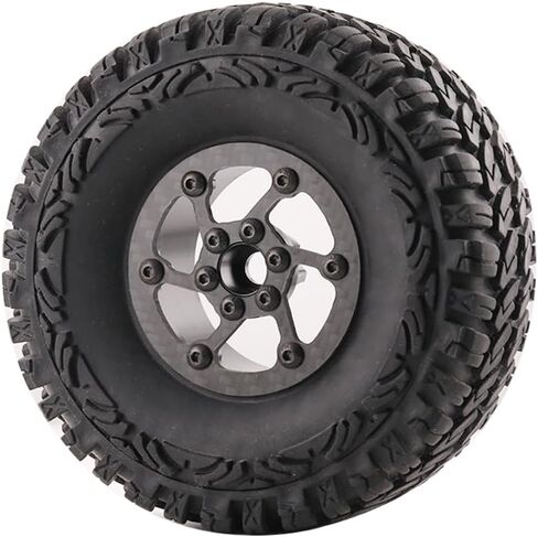 1.9 بوصة جنوط عجلة Beadlock 4 قطع من ألياف الكربون إطارات عجلة الألومنيوم لـ 1/10 RC الزاحف TRX4 محوري كابرا SCX10 VS4-10 Gen8 ترقية ألياف الكربون 1.9 جنوط عجلة Beadlock - A in Kuwait