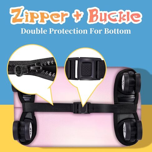 Wocide Suitcase Cover Luggage Covers Protector Carry On Cover Luggage Wraps for Suitcase Carry On Protector Cute Cartoon Princess Luggage Sleeve Travel Suit Case Dust Cover for Suitcase 18-20 Inches in Saudi Arabia