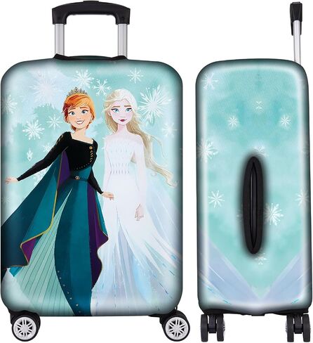Wocide Suitcase Cover Luggage Covers Protector Carry On Cover Luggage Wraps for Suitcase Carry On Protector Cute Cartoon Princess Luggage Sleeve Travel Suit Case Dust Cover for Suitcase 18-20 Inches in Saudi Arabia