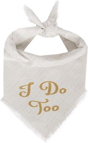 Willowear Dog Bandanas I Do Too Gold XLarge in Saudi Arabia