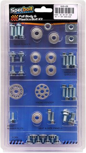 Specbolt Fasteners Brand Full Body & Plastics Bolt Kit Fits Honda CRF250R (2004-2005) CRF250X (2004-2017) CRF450X (2005-2016) #03 in Saudi Arabia