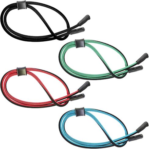 Oreutkd Eye Glasses String Holder Straps, Thick Sports Eyeglasses Holders Around Neck Strap with Adjustable Elastic Head, Safety Sunglass Holder Retainer Cord for Men Women (Pack of 4) in Saudi Arabia