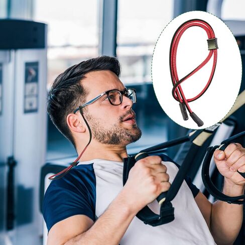 Oreutkd Eye Glasses String Holder Straps, Thick Sports Eyeglasses Holders Around Neck Strap with Adjustable Elastic Head, Safety Sunglass Holder Retainer Cord for Men Women (Pack of 4) in Saudi Arabia