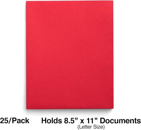 Staples 578484 School Grade 2 Pocket Folder Red 25/Box in Saudi Arabia