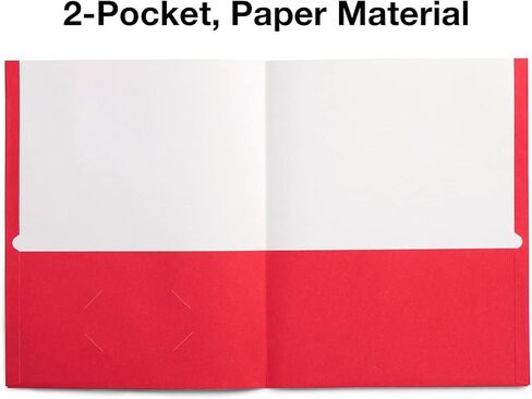 Staples 578484 School Grade 2 Pocket Folder Red 25/Box in Saudi Arabia
