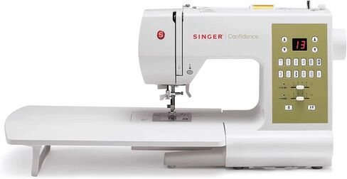 SINGER | Confidence 7469Q Computerized & Quilting Sewing Machine with Built-In Needle Threader, 98 Built-In Stitches - Sewing Made Easy, White in Saudi Arabia