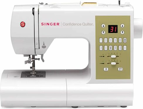 SINGER | Confidence 7469Q Computerized & Quilting Sewing Machine with Built-In Needle Threader, 98 Built-In Stitches - Sewing Made Easy, White in Saudi Arabia
