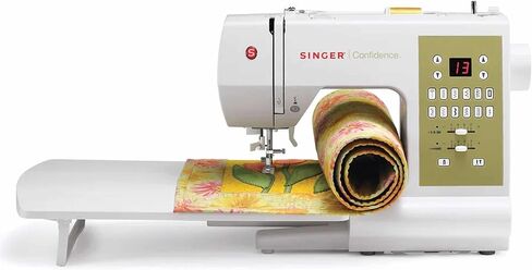 SINGER | Confidence 7469Q Computerized & Quilting Sewing Machine with Built-In Needle Threader, 98 Built-In Stitches - Sewing Made Easy, White in Saudi Arabia