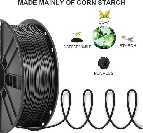 خيوط NOVAMAKER PLA Plus (PLA+) 1.75 مم مع خيوط تنظيف 20 جم، خيوط طابعة PLA Pro ثلاثية الأبعاد باللون الأصفر محسنة، بكرة PLA ممتازة 1 كجم (2.2 رطل)، دقة الأبعاد +/- 0.03 مم in Kuwait