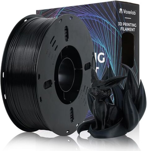 VOXELAB Carbon Fiber ASA Filament 1.75mm,UV/Rain/Heat Resistant Tough 3D Printer Filament, ASA CF Great for Printing Outdoor Functional Mechanical Parts, 1kg Spool (2.2lbs), Carbon Fiber Black in Saudi Arabia
