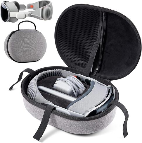 FantasDeck Hard Carrying Case for Apple Vision Pro Accessories, Portable Travel Protective Shell Storage Pounch Bag with Strap for Vision Pro VR Headset in Saudi Arabia