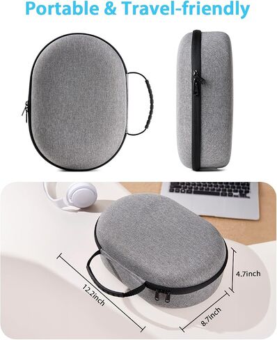 FantasDeck Hard Carrying Case for Apple Vision Pro Accessories, Portable Travel Protective Shell Storage Pounch Bag with Strap for Vision Pro VR Headset in Saudi Arabia