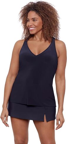 Aqua Green Women's Standard Ladder Trim Racerback Tankini in Kuwait