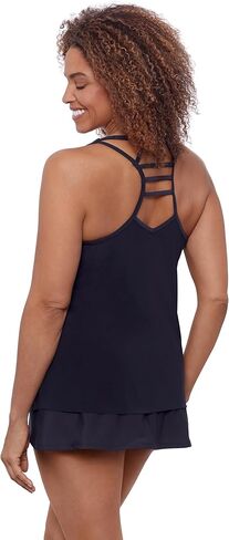Aqua Green Women's Standard Ladder Trim Racerback Tankini in Kuwait